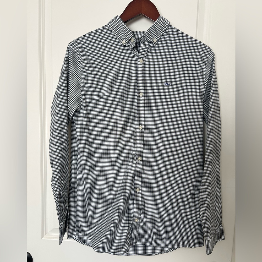 Boys Vineyard Vines On The Go Performance Button Down Shirt Size XL